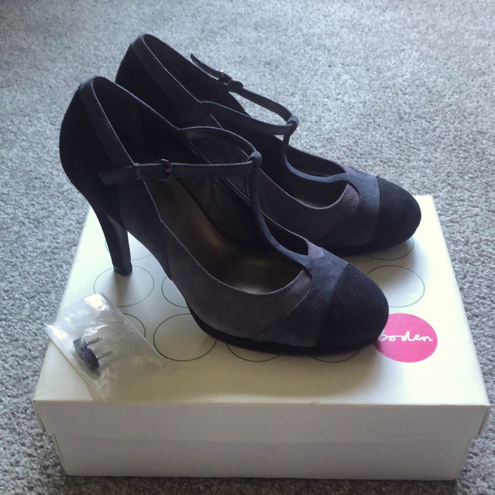 Boden Suede Bloomsbury T-Bars/Strap Heels 9.5 US/40